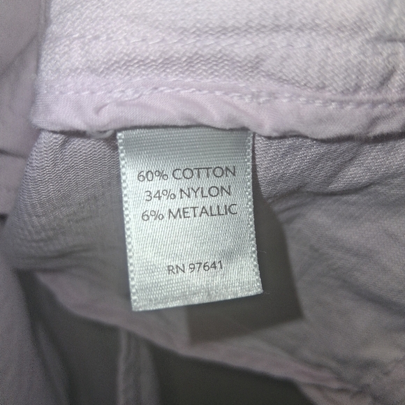 J. Jill Cotton Blend Lightwright Light Purple Blazer LP - Picture 6 of 7